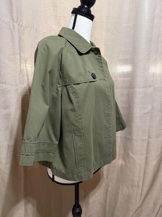 Vince Jackets & Blazers - Vince Olive Green Short Utility Jacket Sz 2